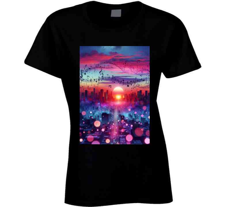 Musical City Skyline  T Shirt