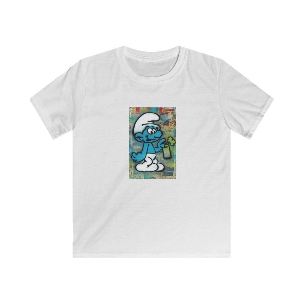 THROWBACK BLUE CARTOONS/ Kids Softstyle Tee