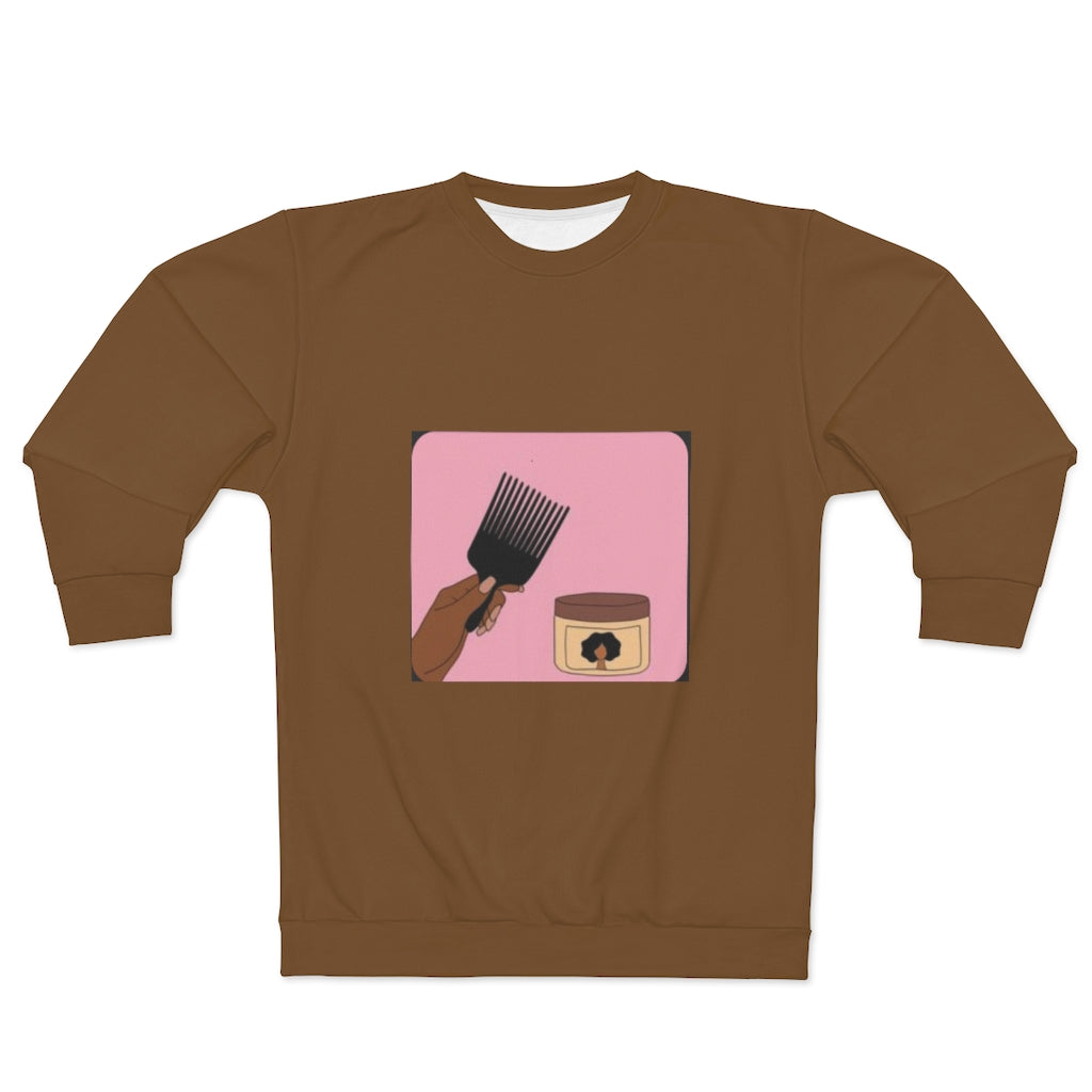 HAIR LOVE (BROWN)  ..  AOP Unisex Sweatshirt