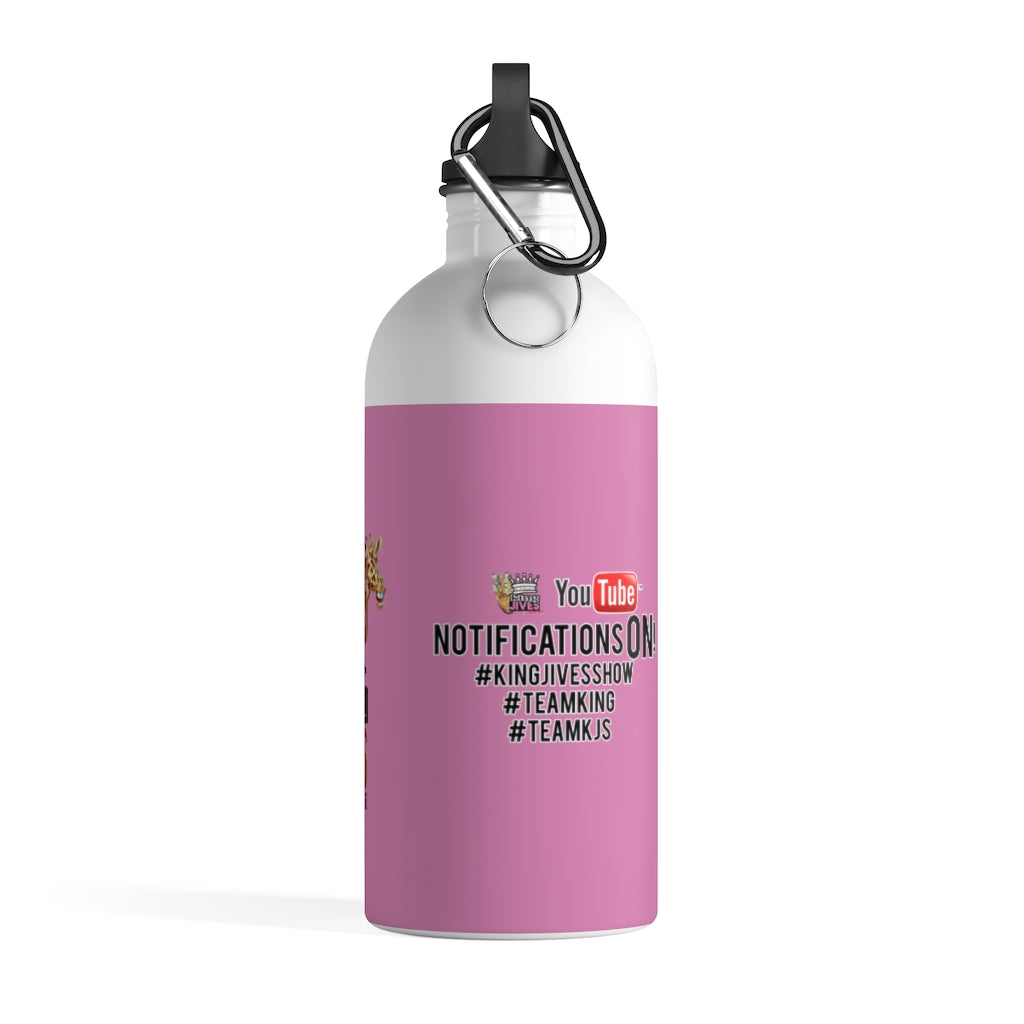 Who Is This King? Pink Stainless Steel Water Bottle