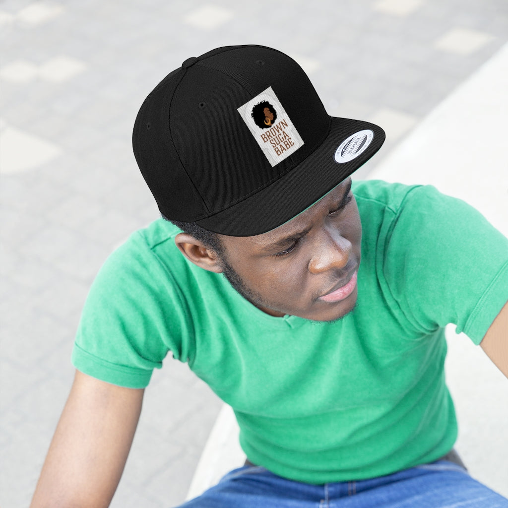 BLACK SUGA BABE! .....  SNAPBACK Unisex Flat Bill Hat