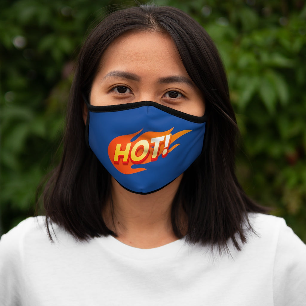 HOT! BLUE Fitted Polyester Face Mask