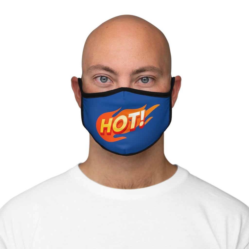 HOT! BLUE Fitted Polyester Face Mask