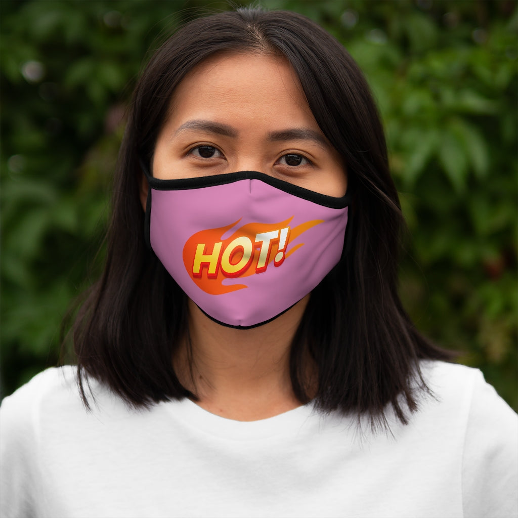 HOT! PINK Fitted Polyester Face Mask