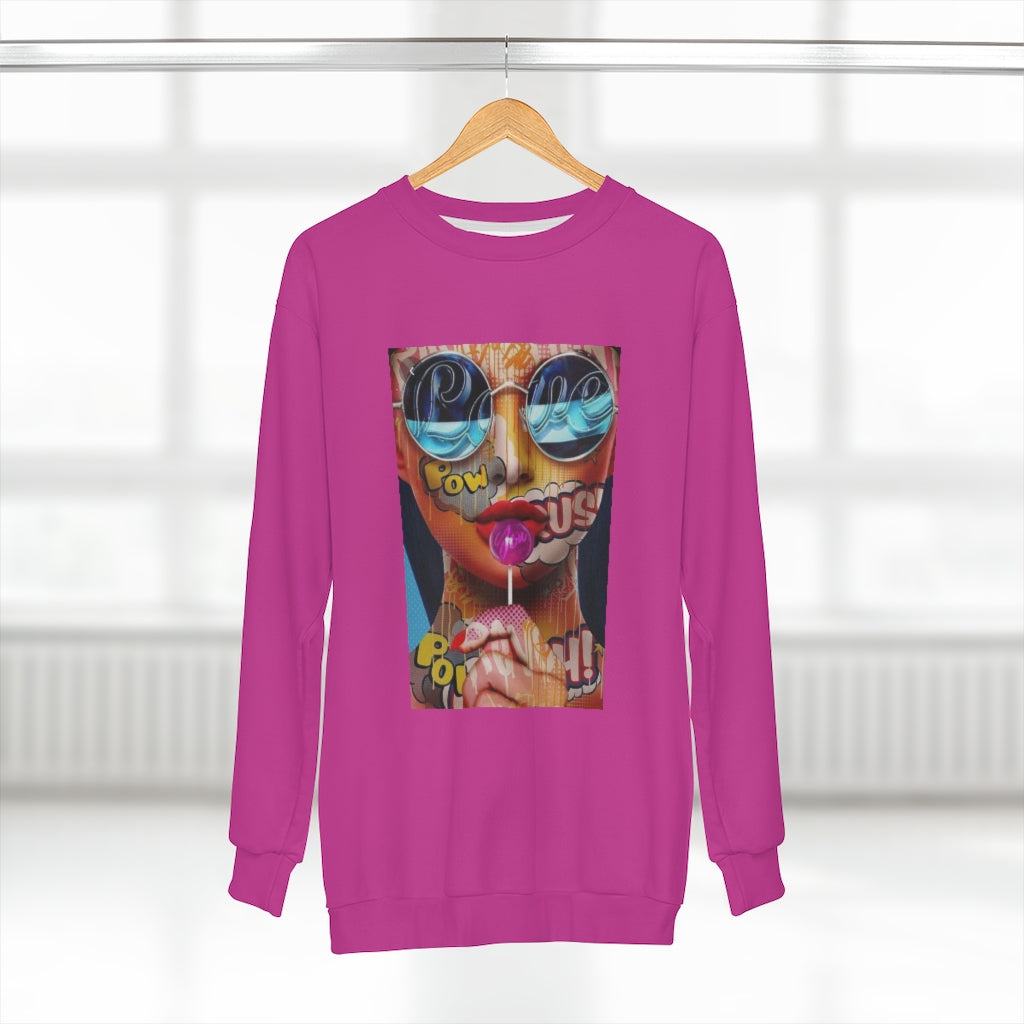 CHIC POP (DEEP PINK)  ..  AOP Unisex Sweatshirt