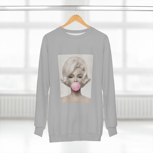 MISS BUBBLE GIRL (GRAY)  ..  AOP Unisex Sweatshirt