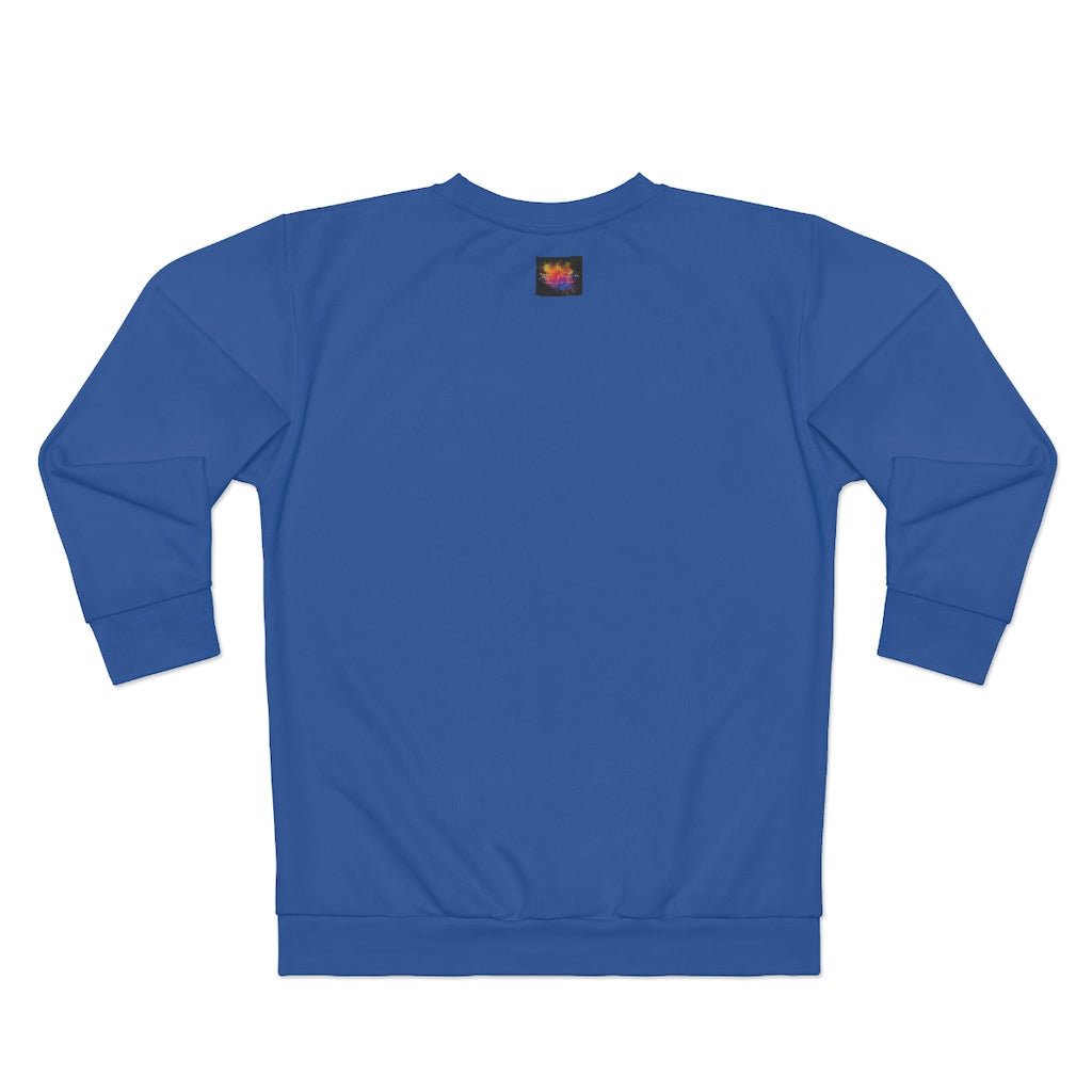 STRAIGHT FIYAH  (BLUE)  ..  AOP Unisex Sweatshirt