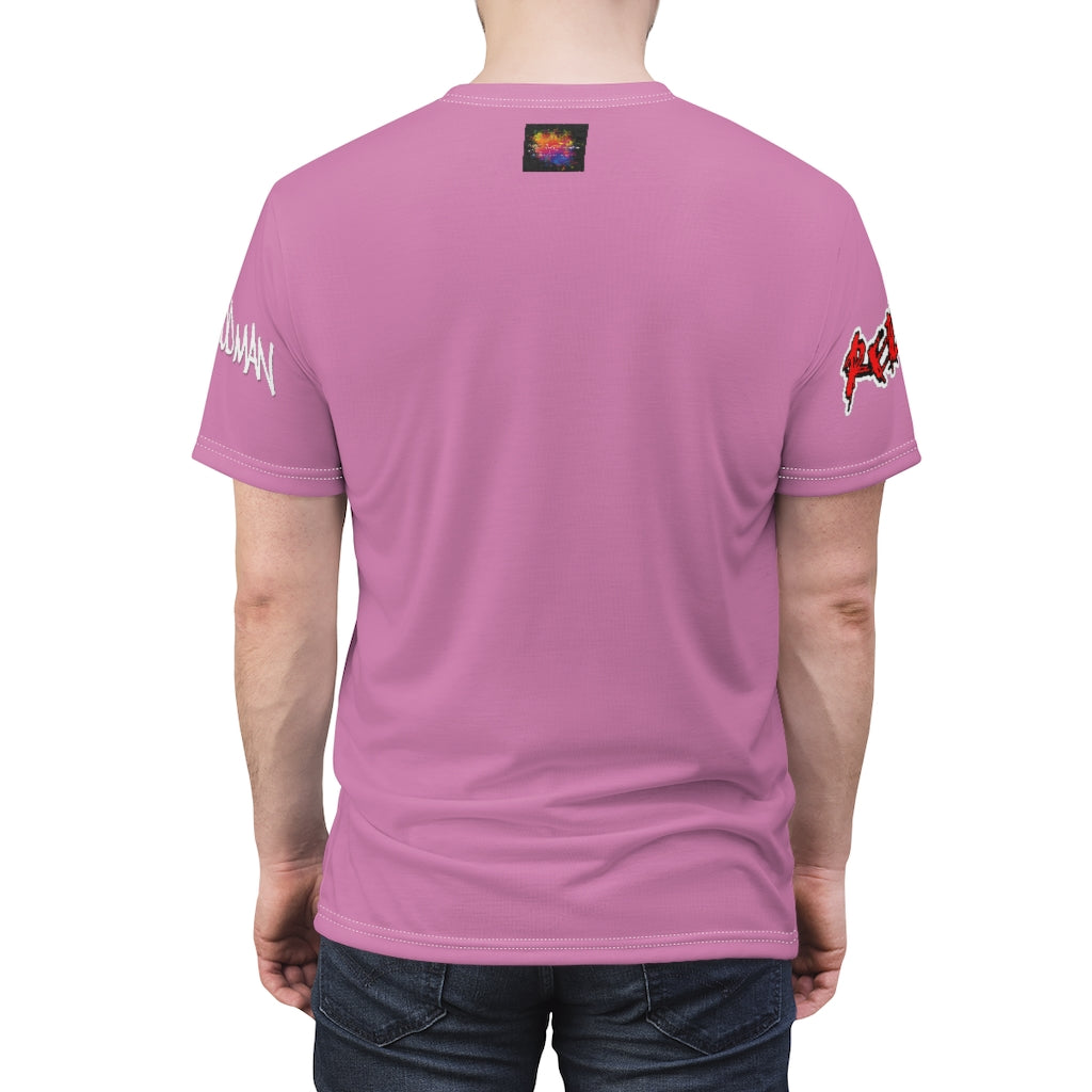 Red & Mef Concert Tee  (PINK/ BLACK ) ..  All Over Tee