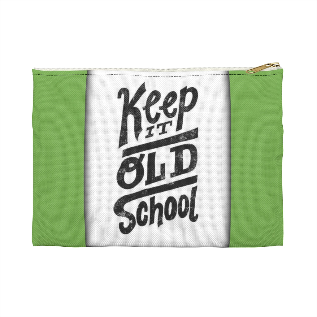 KEEP IT OLD SCHOOL GREEN Accessory Pouch