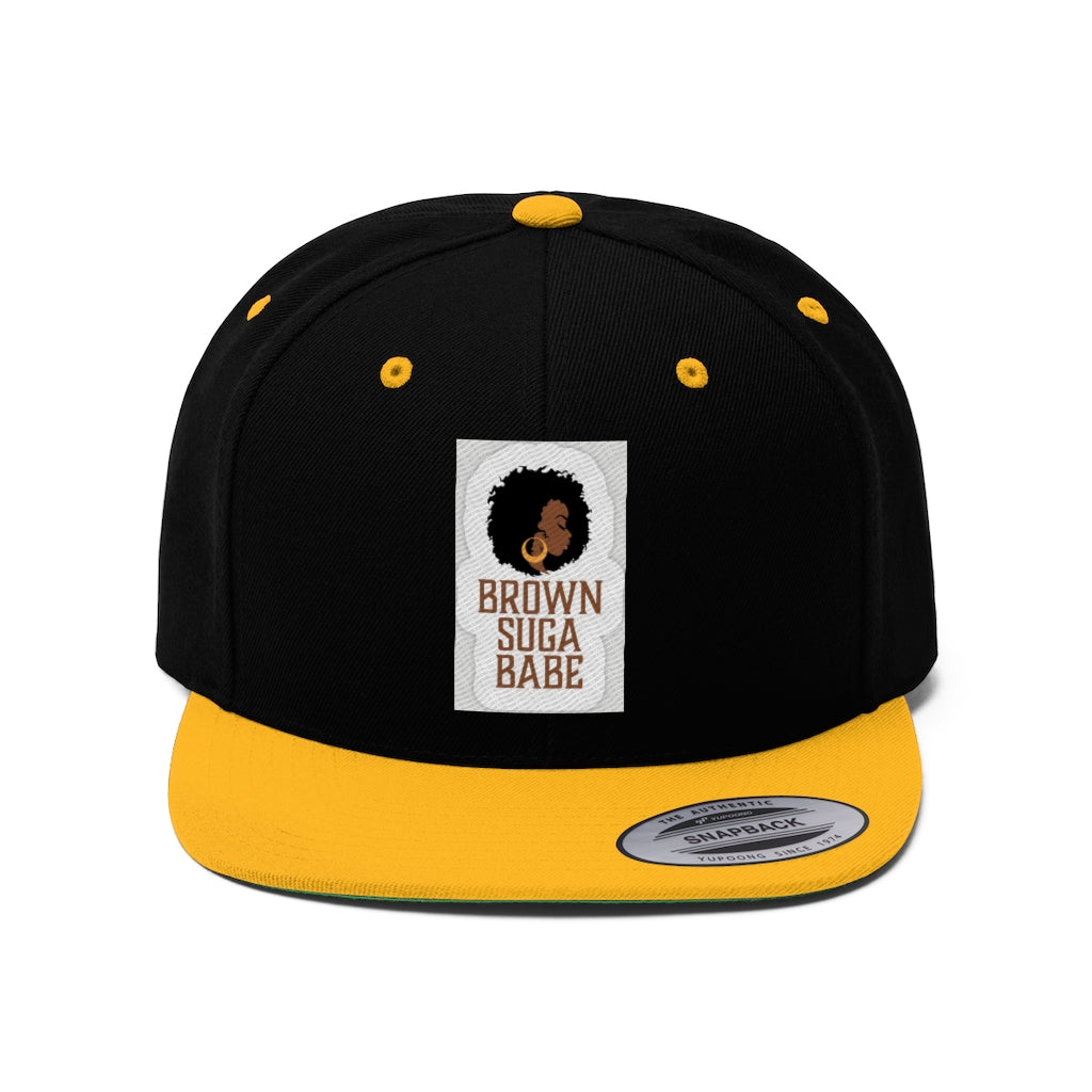 BLACK SUGA BABE! .....  SNAPBACK Unisex Flat Bill Hat