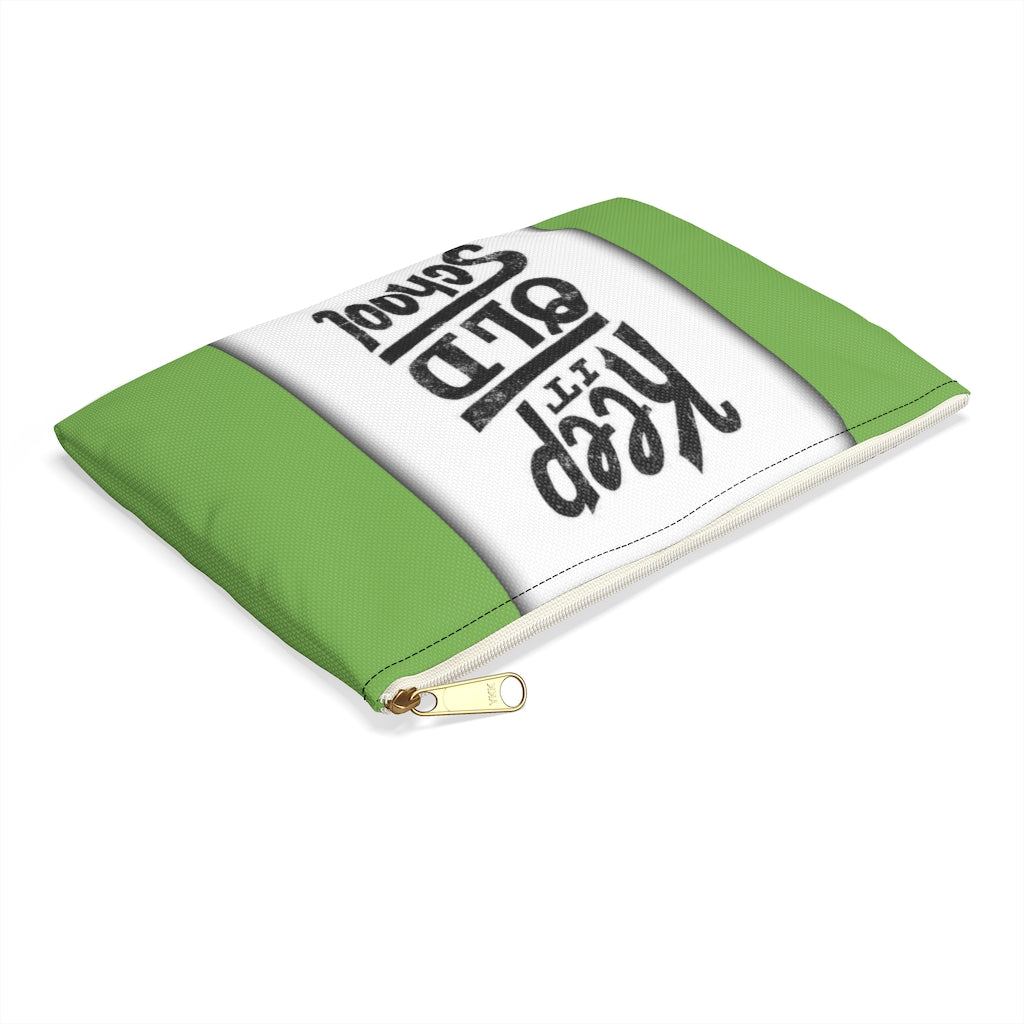 KEEP IT OLD SCHOOL GREEN Accessory Pouch