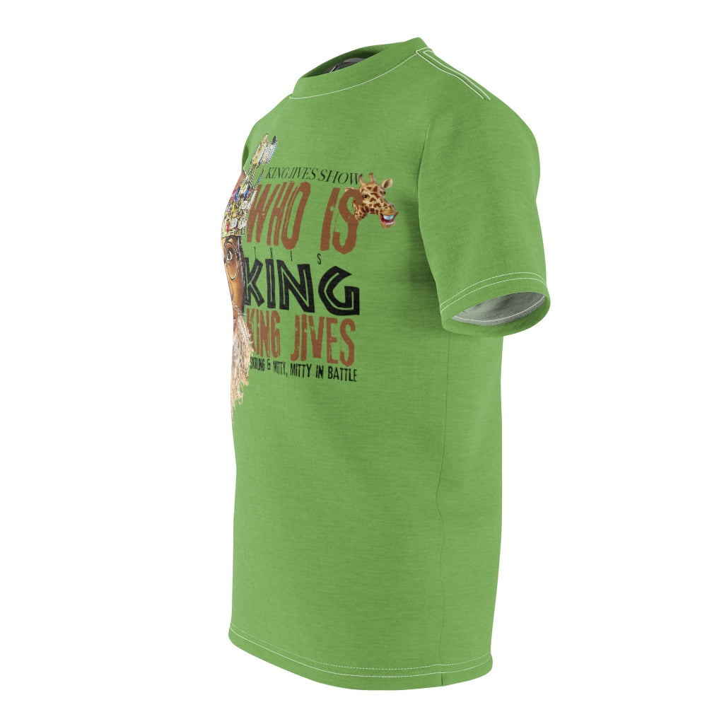 WHO IS THIS KING? DESIGNER ( LIME ) ..  All Over Tee