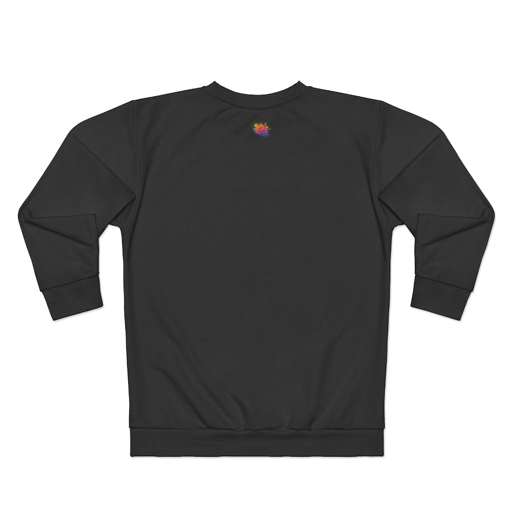 LIT UP B...ES (BLACK) AOP Unisex Sweatshirt