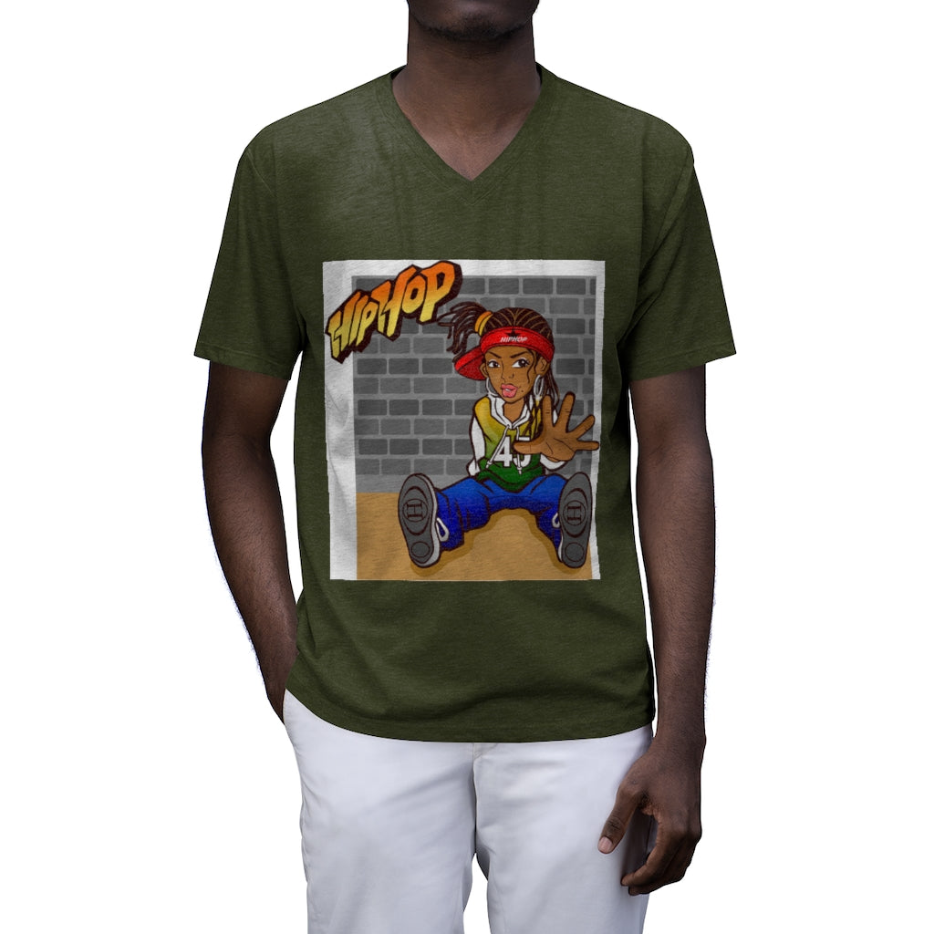 Miss HipHop Battle Men's  V-Neck T-Shirt