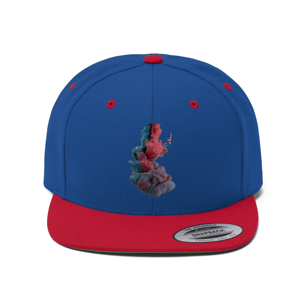 SMOKY HATS (BLUE/RED) Unisex Flat Bill Hat