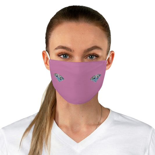 Diamonds Pink  Fabric Face Mask