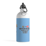 Who Is This King? Blue Stainless Steel Water Bottle