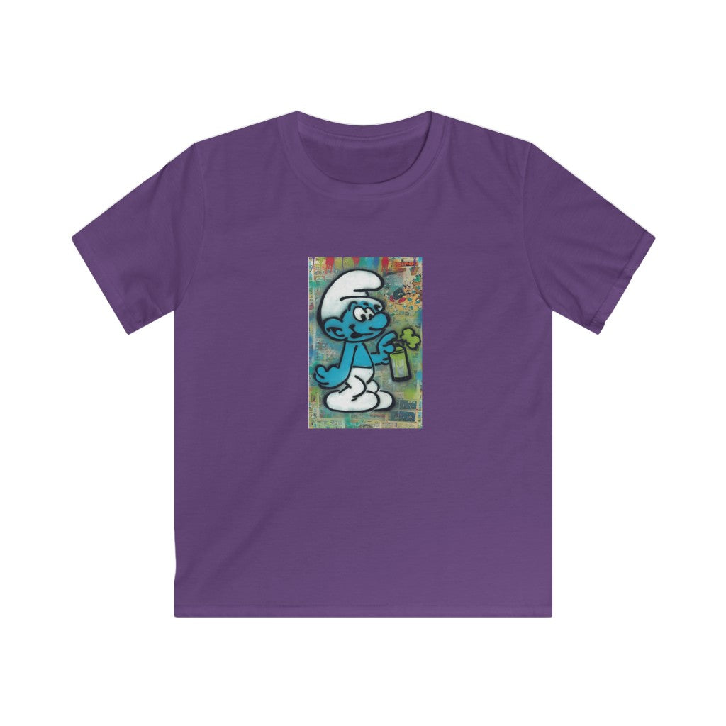 THROWBACK BLUE CARTOONS/ Kids Softstyle Tee