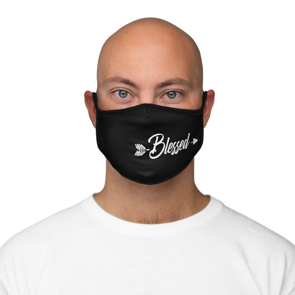 BLESSED..   Fitted Polyester Face Mask