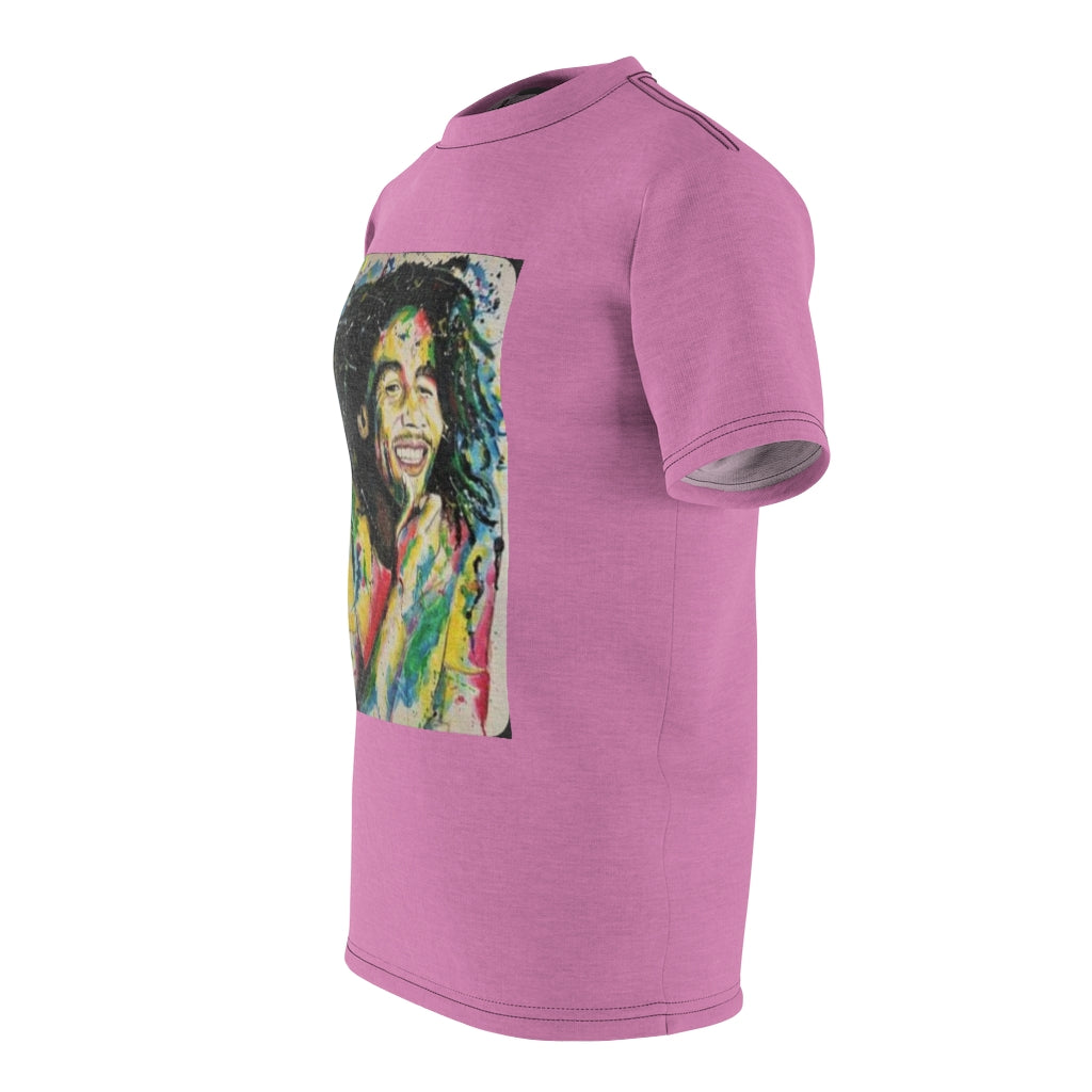 the GOD Rasta   .. (PINK) ..  All Over Tee