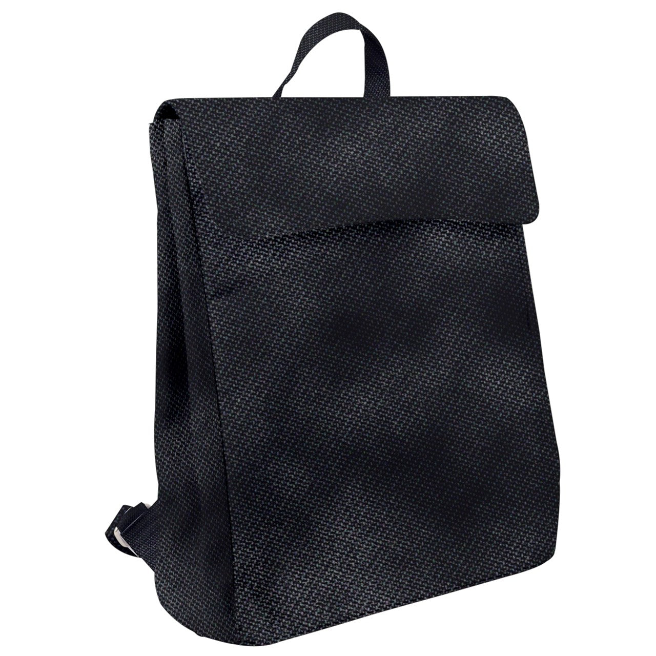 THCNJ BLACK DENIM Flap Top Backpack