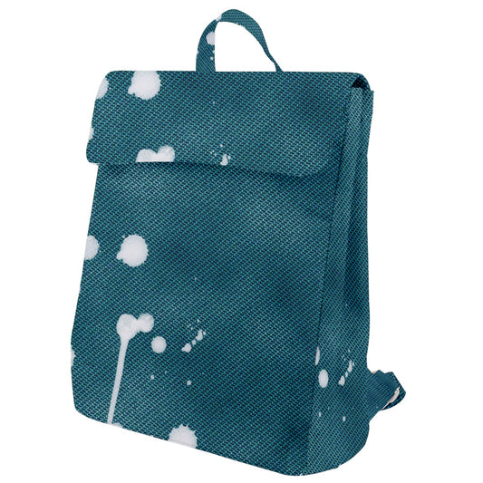 THCNJ DENIM SPLASH Flap Top Backpack