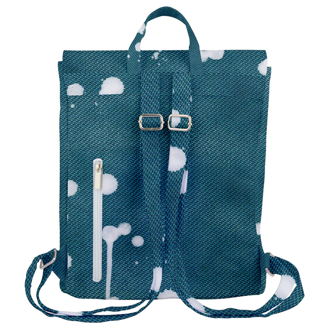 THCNJ DENIM SPLASH Flap Top Backpack