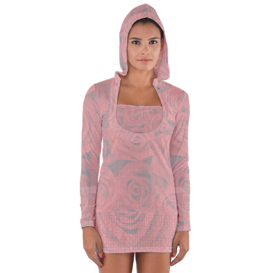 THCNJ ROSES Long Sleeve Hooded T-shirt