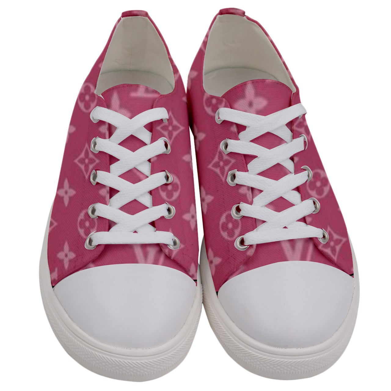 PINK THROWBACK HEAT ROCK Men's Low Top Canvas KICKS