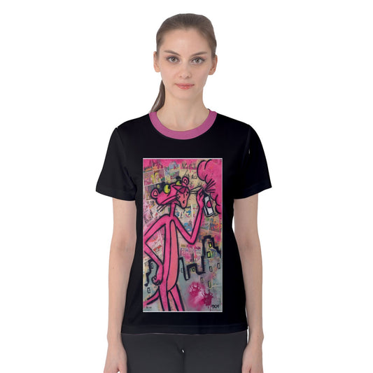 PANTHER PINK Women's Cotton Tee