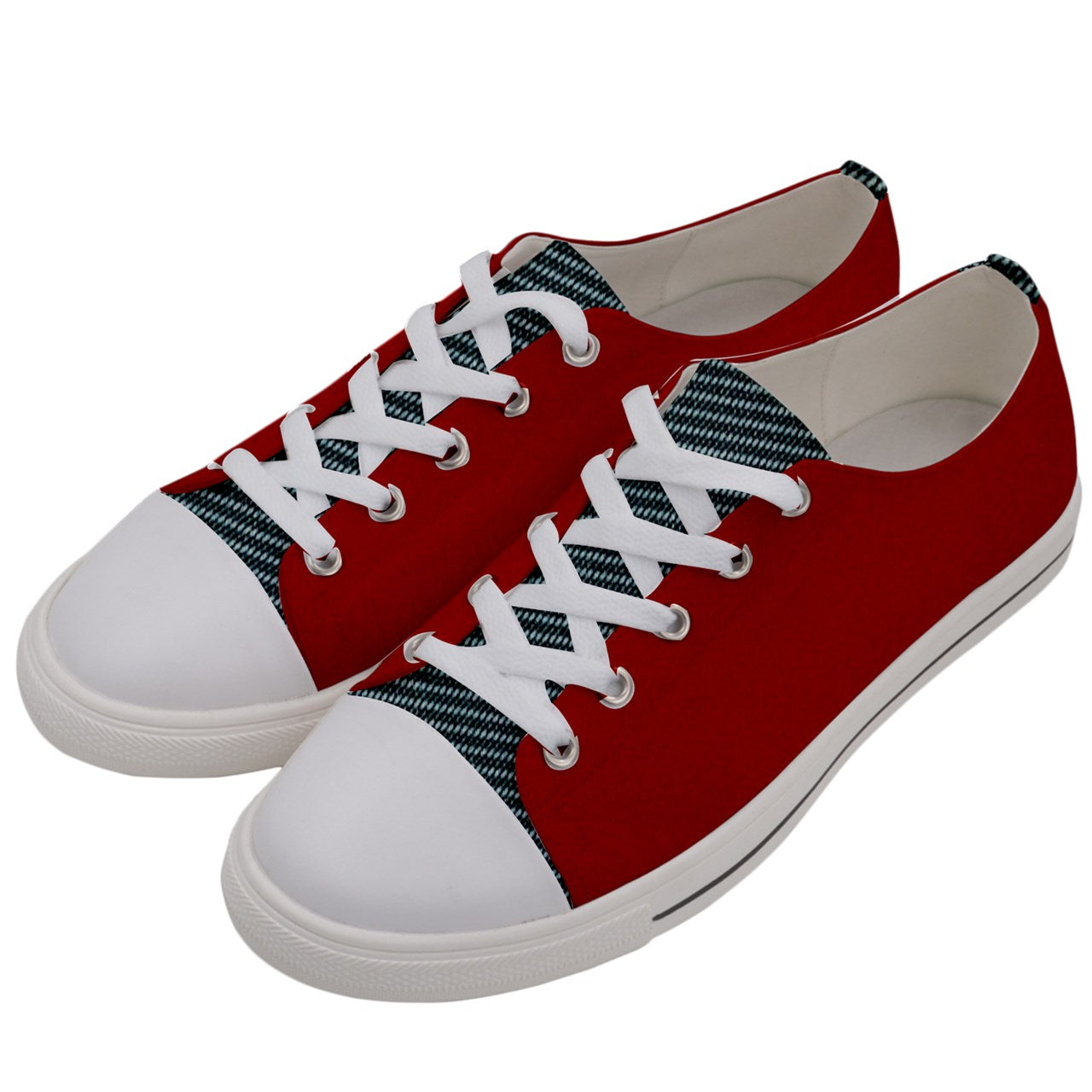 RETRO HOT RED Men's Low Top Canvas KICKS