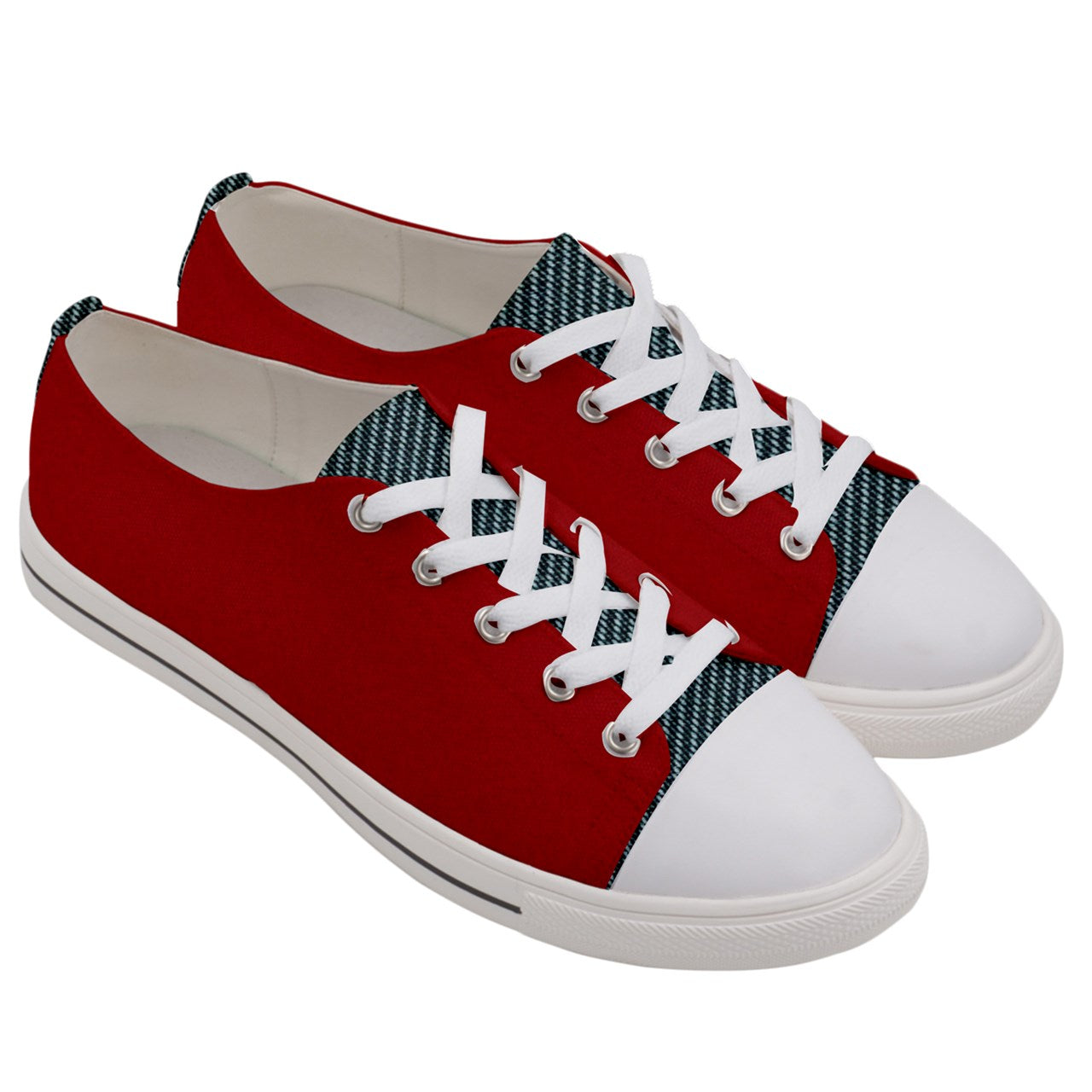 RETRO HOT RED Men's Low Top Canvas KICKS