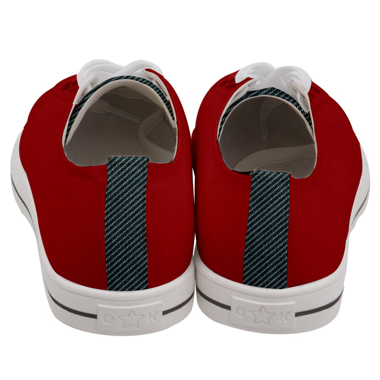 RETRO HOT RED Men's Low Top Canvas KICKS