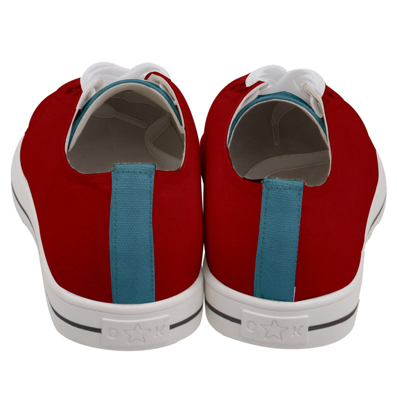 RETRO POP RED Women's Low Top Canvas KICKS