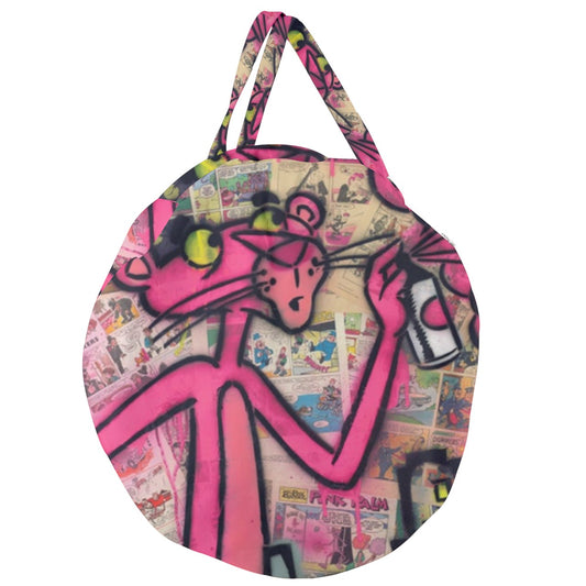 THCNJ PANTHER PINKY Giant Round Zipper Tote