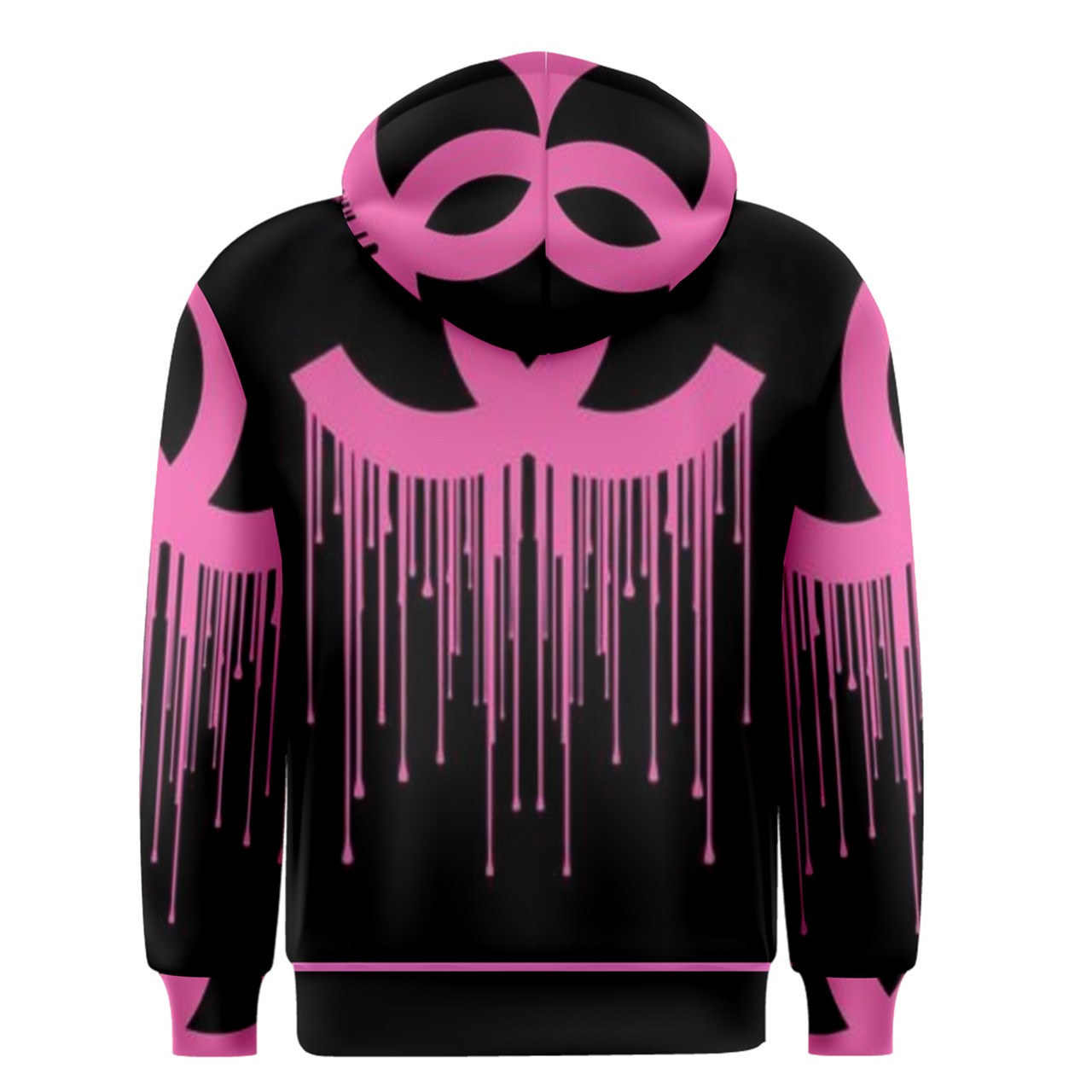 PINK Hood NELLY Men's Zipper Hoodie