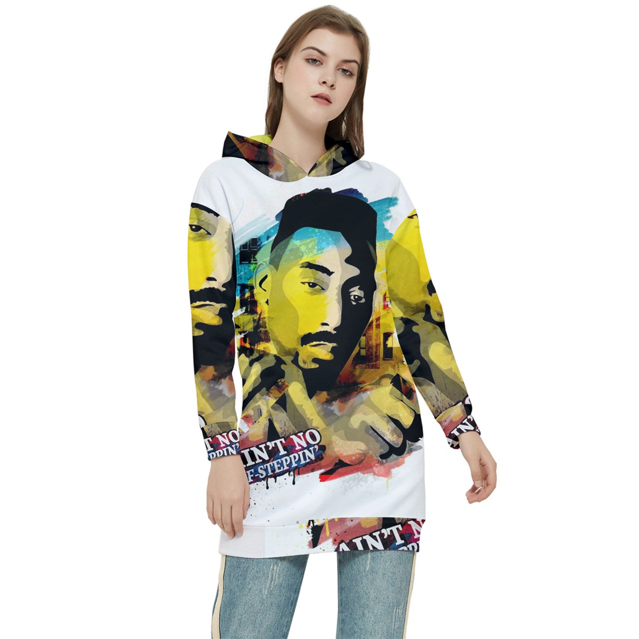 KANE IN COLOR  Women's Long Oversized Pullover Hoodie