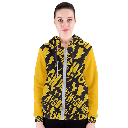 THCNJ HIGH VOLTAGE  Women's Zipper Hoodie