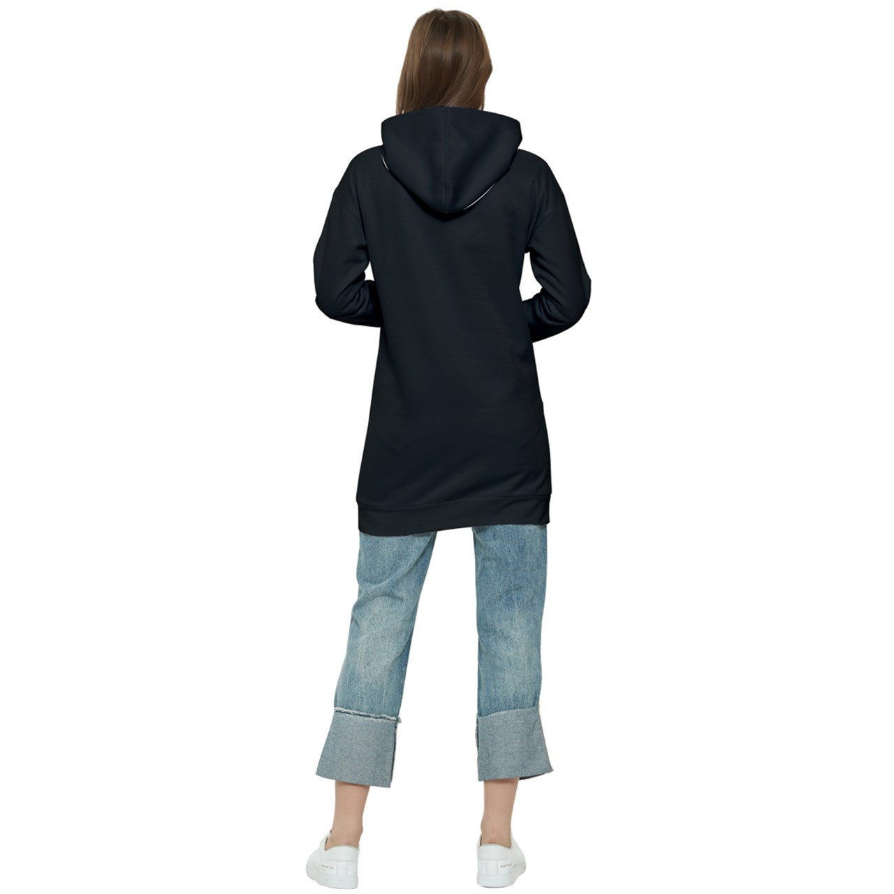 DOPE BLACK MOTHER Women's Long Oversized Pullover Hoodie