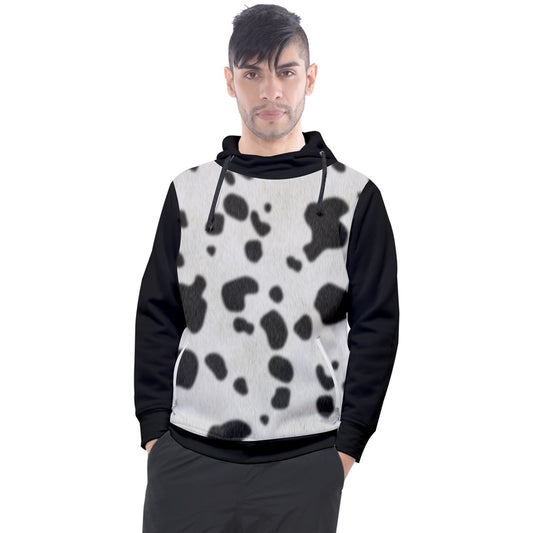 Black and Whitish Men's Pullover Hoodie