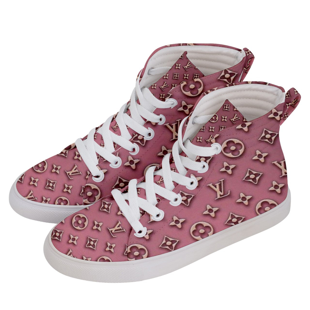 PINK HEAT  Men's Hi-Top Skate KICKS