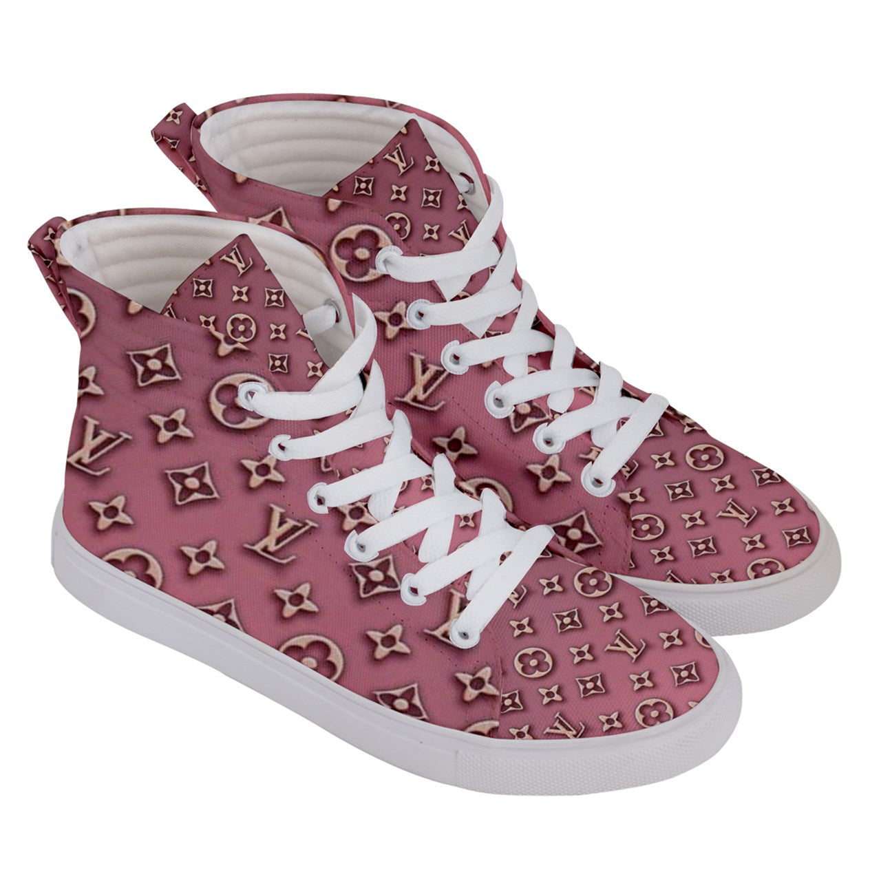 PINK HEAT  Men's Hi-Top Skate KICKS