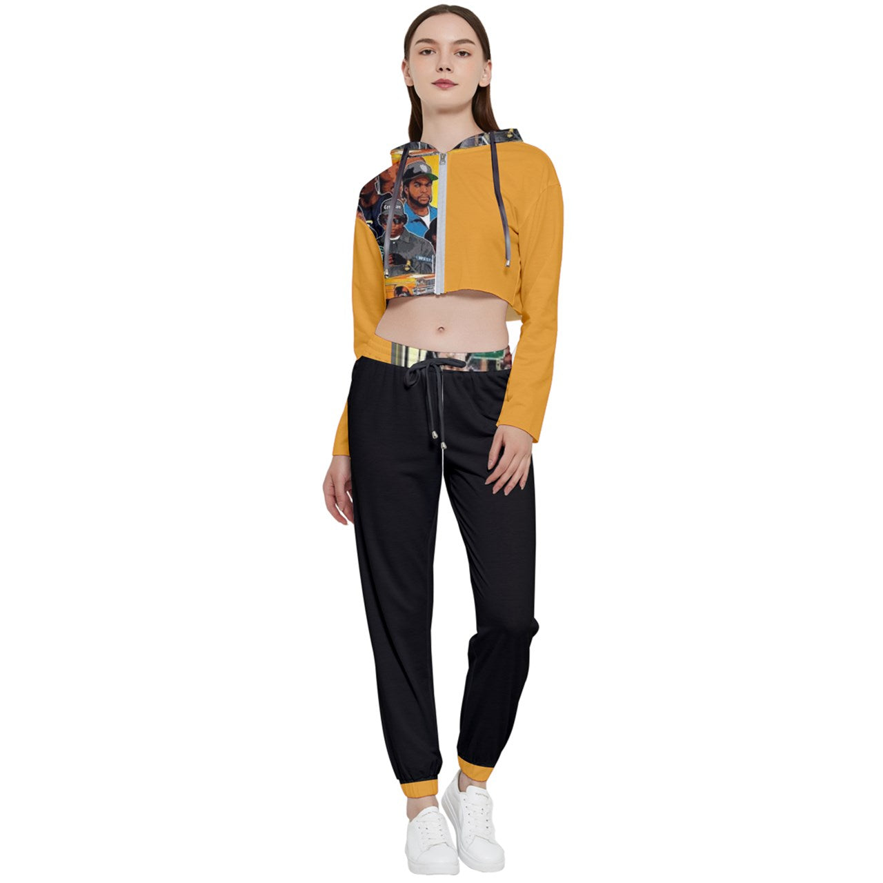 WEST COAST CREW Cropped Zip Up Lounge Set