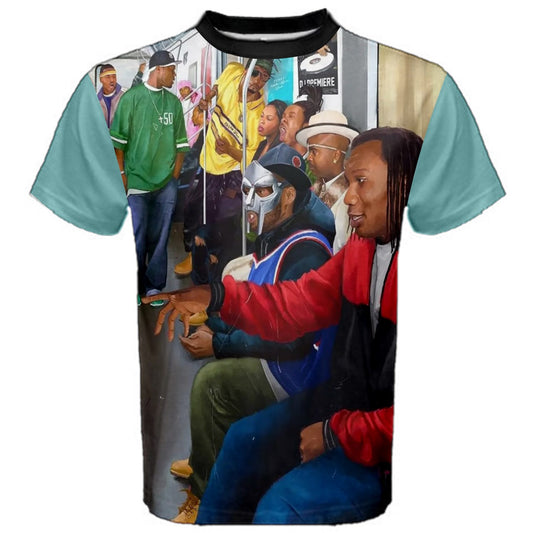 HIP-HOP TRAIN QUEENS  Men's Cotton Tee