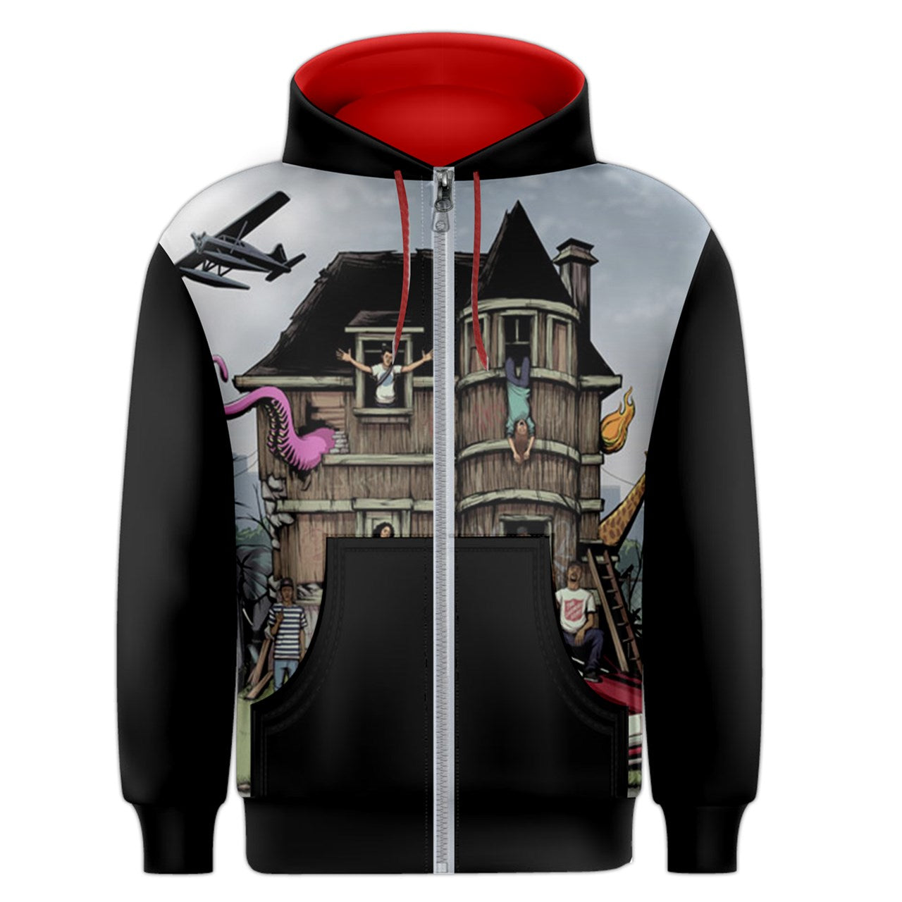 Traphouse Men's Zipper Hoodie