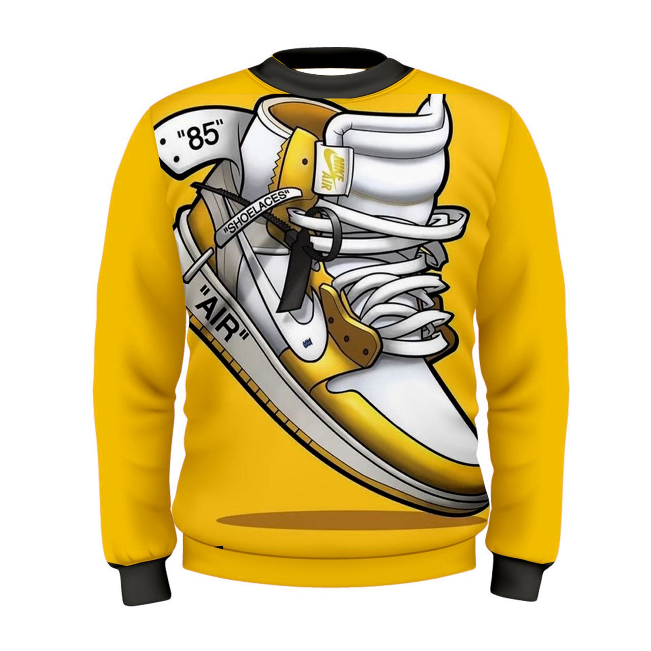 GOLD N BLACK J'S Men's Sweatshirt