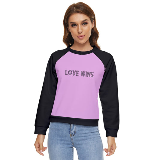 LOVE WINS Women's Long Sleeve Raglan Tee