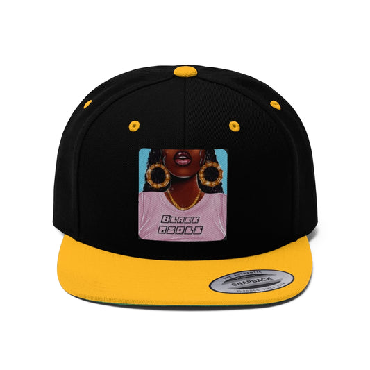 BLACK GIRLS  Unisex Flat Bill Hat