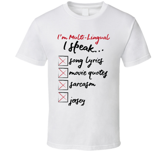 I Speak Jersey Tee  T Shirt