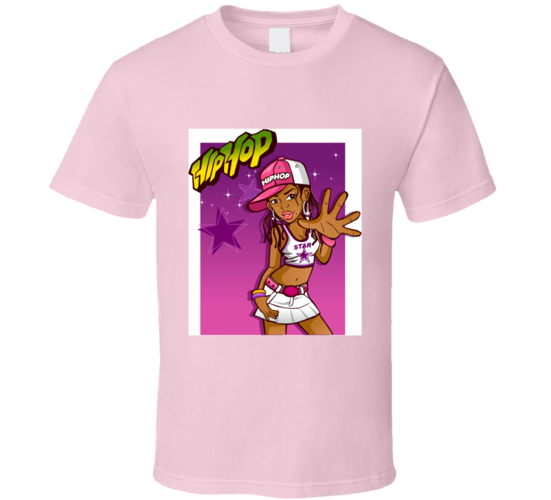 Pink Hiphop Star T Shirt